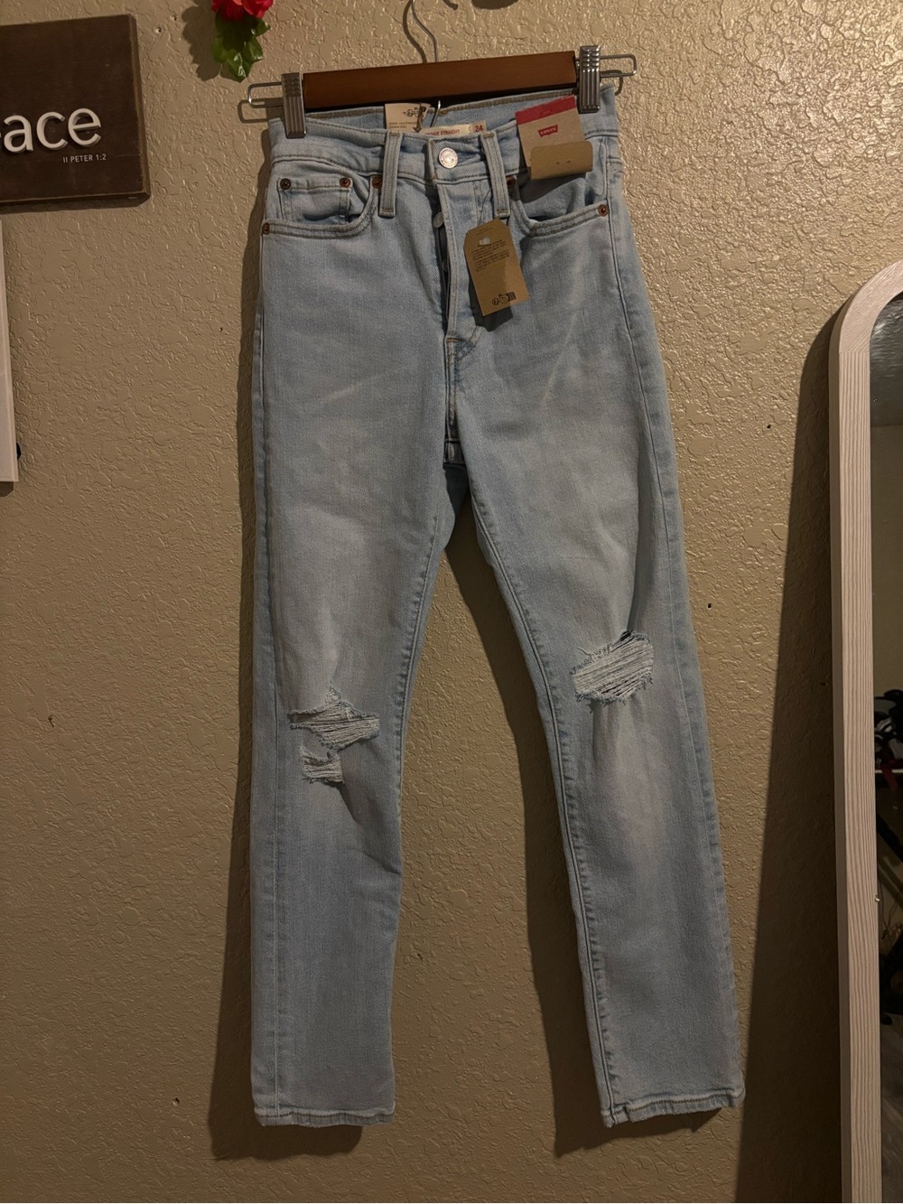 Levi's Light Wash Button-Fly Jeans